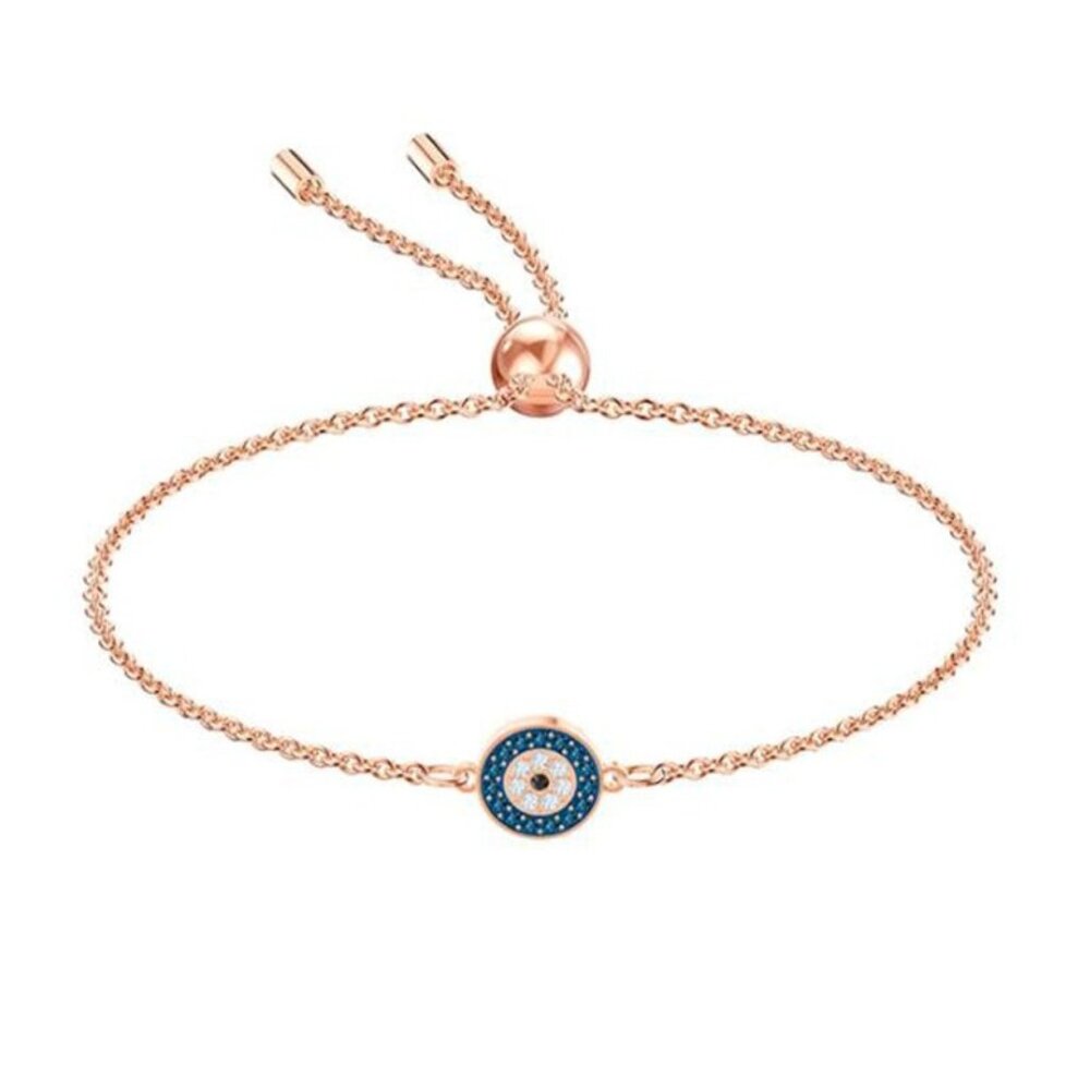 Swarovski Round Evil Eye Pull-Out Bracelet